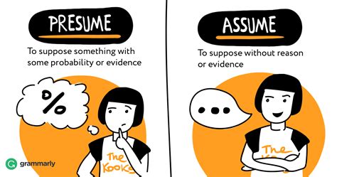 assume übersetzung|when you assume something.